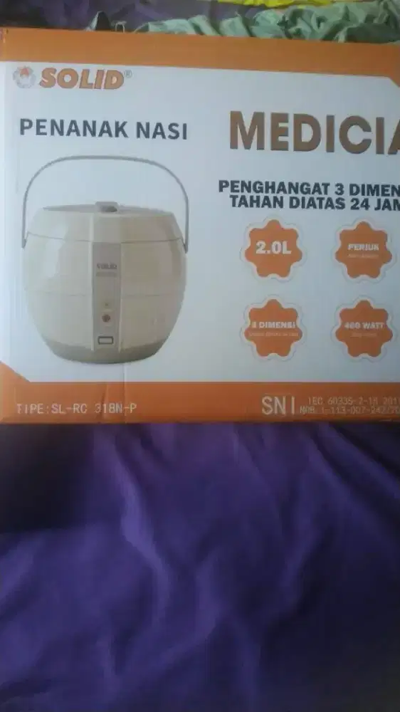 d jual penanak nasi merek solid masi baru