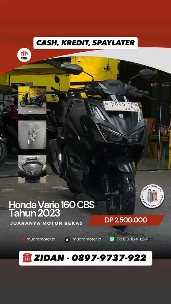 HONDA VARIO 160 CBS 2023 MULUS !!!