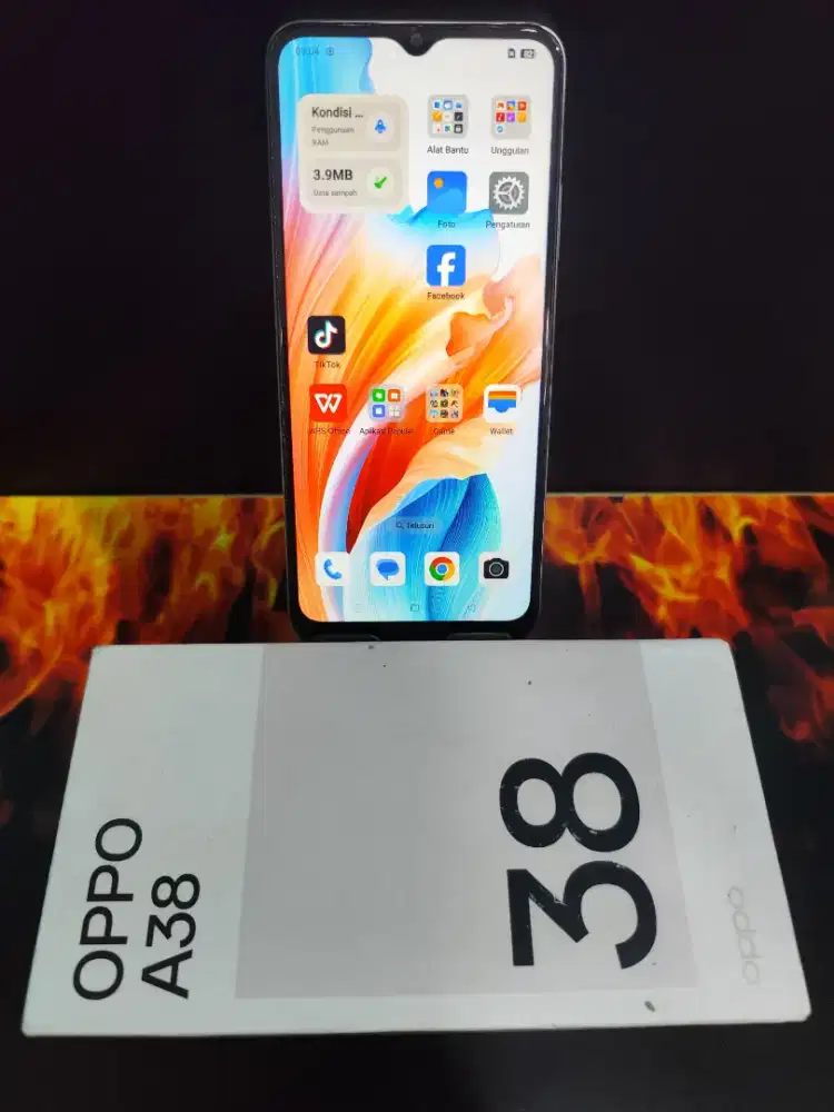 Oppo a38 4/128gb lengkap
