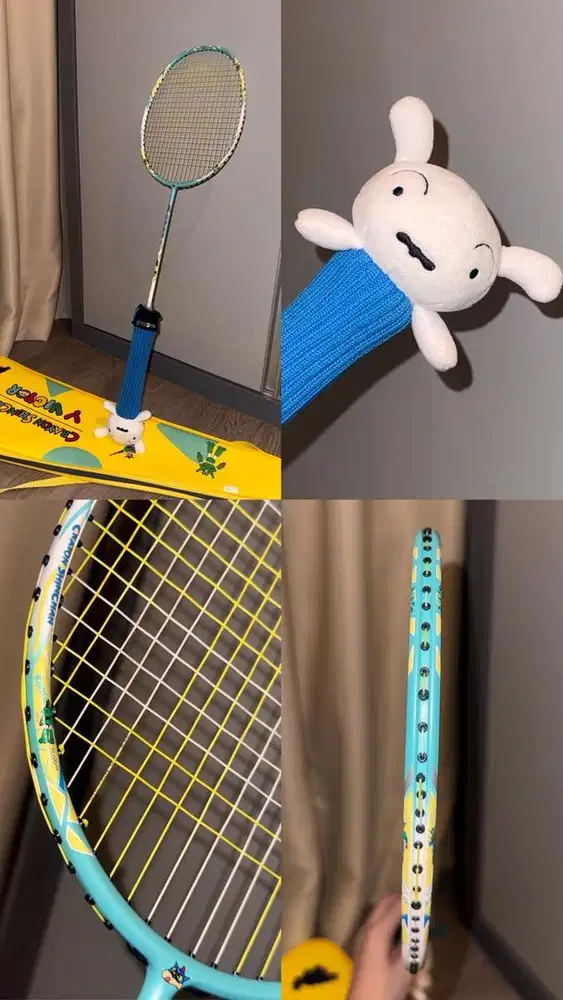 ORIGINAL Raket Badminton Limited Edition VICTOR X Crayon Shinchan