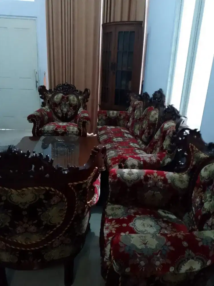 Bangku Jati ukiran Jepara