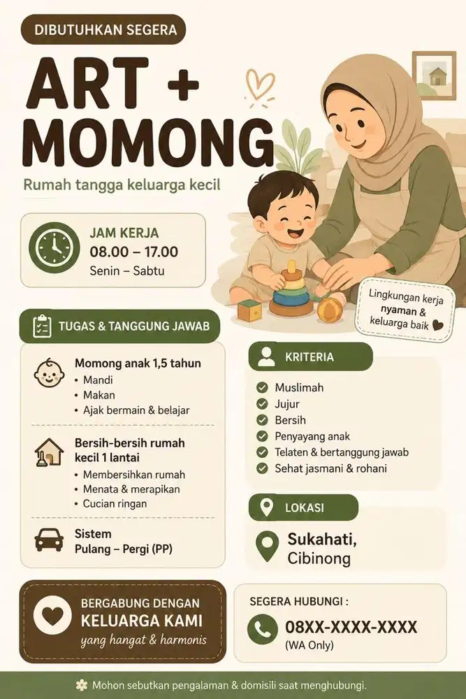 Art + momong sukahati cibinong