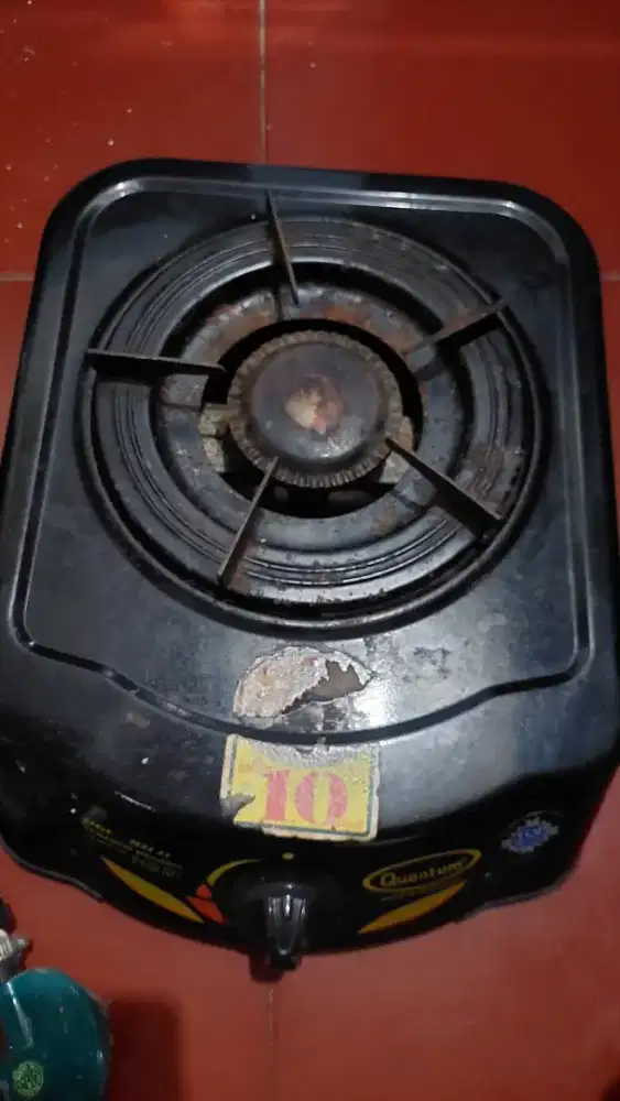 Paket Kompor Gas 1 Tungku Quantum + Selang Regulator (Murah)