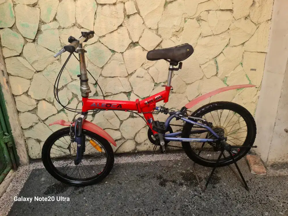 Jual butuh sepeda lipat aleoca UK 20 gigi 6 speed fungsi normal