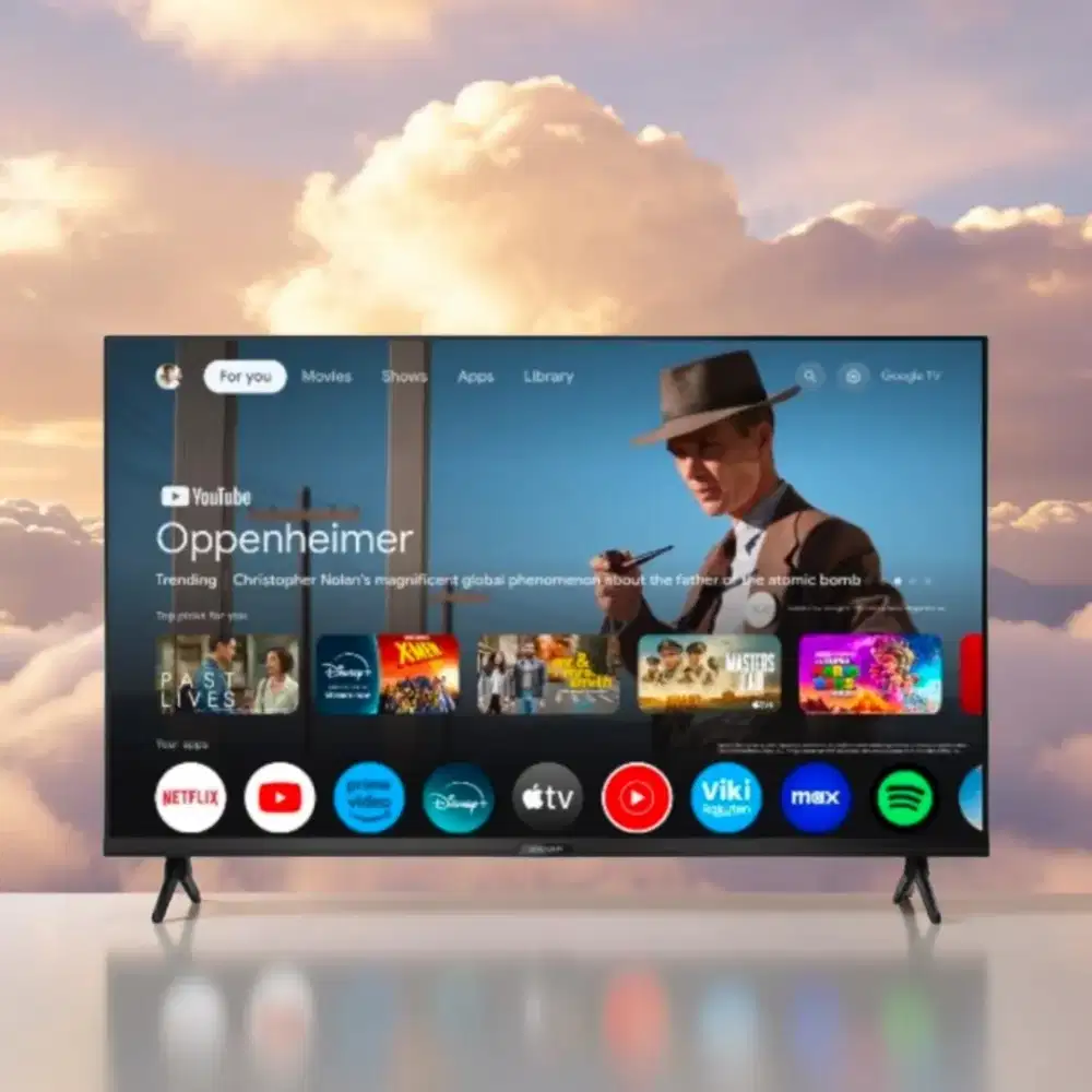 TV Sharp Android 32 inci terbaru - msih bening buka kotak