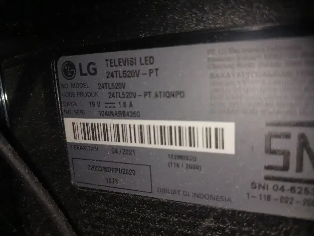 TV LG masih mulus