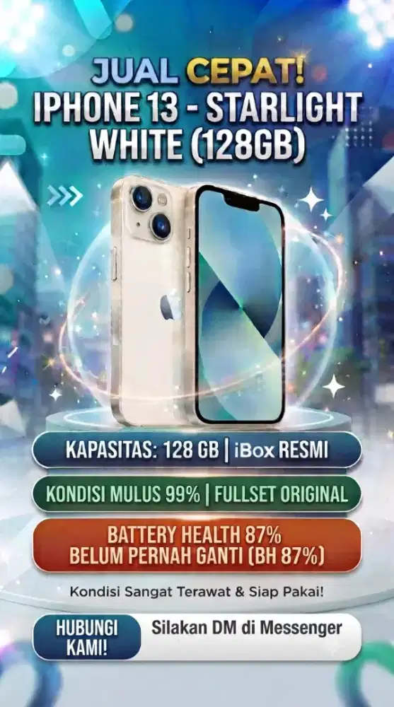 iPhone 13 star light 128GB iBox
