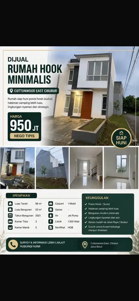 DI SEWAKAN RUMAH CLUSTER 35 jt /tahun