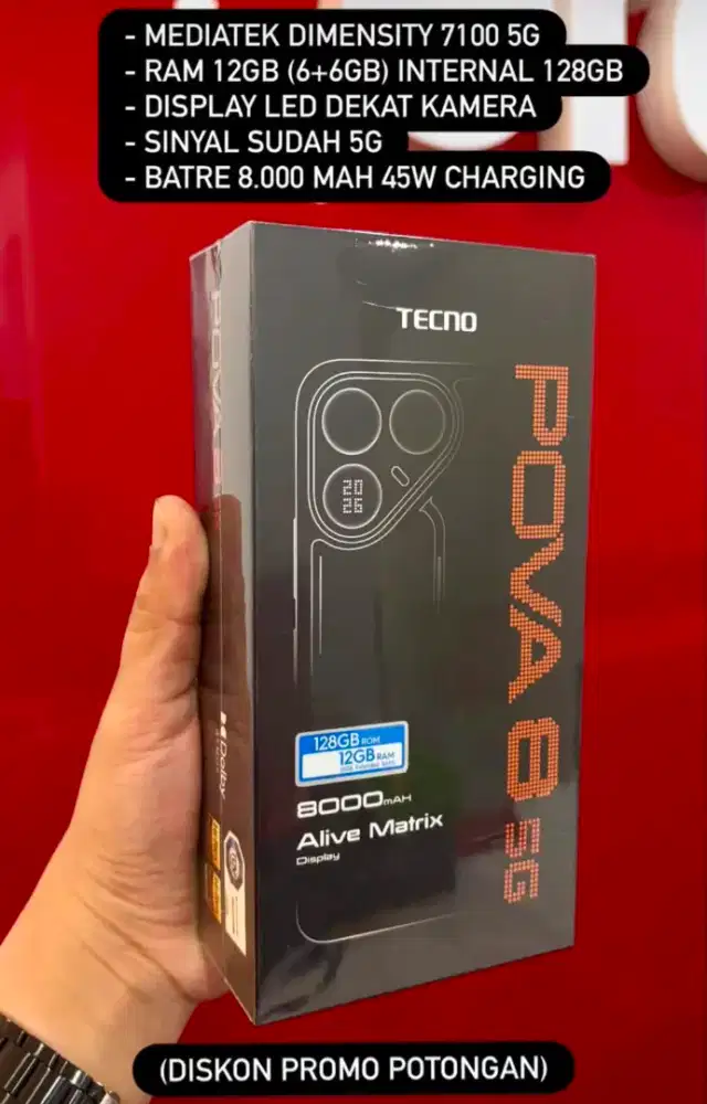 Kredit hp tanpa DP 0% TECNO POVA 8