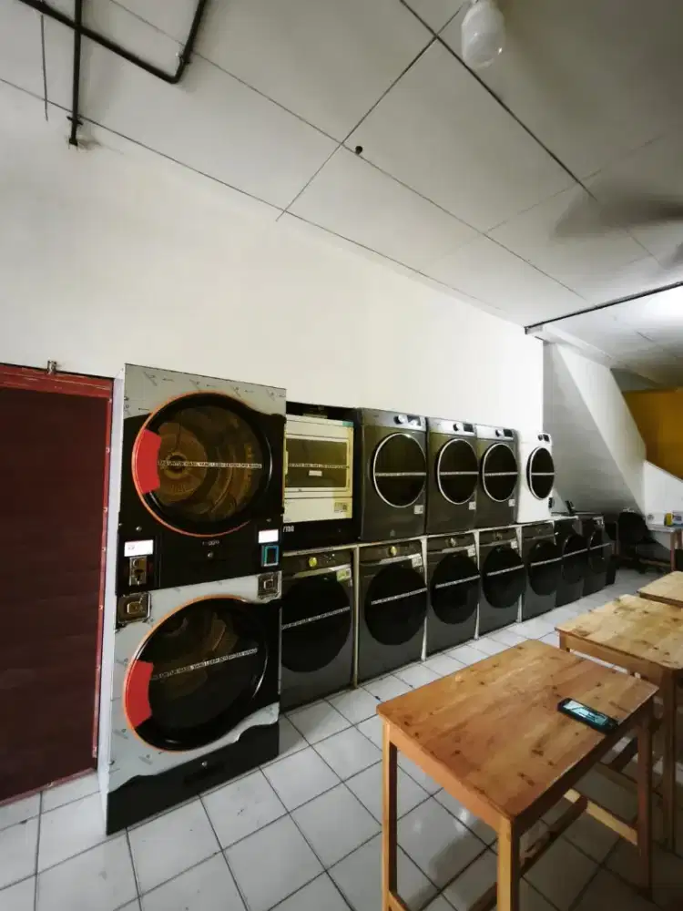 Jual 14 mesin laundry washer dan dryer