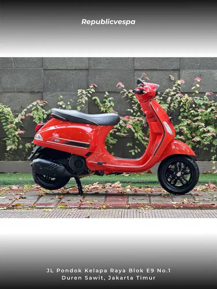 TERMURAH Vespa S 125 IGET FACELIFT TAHUN 2022 WARNA ORANGE TRAMONTO