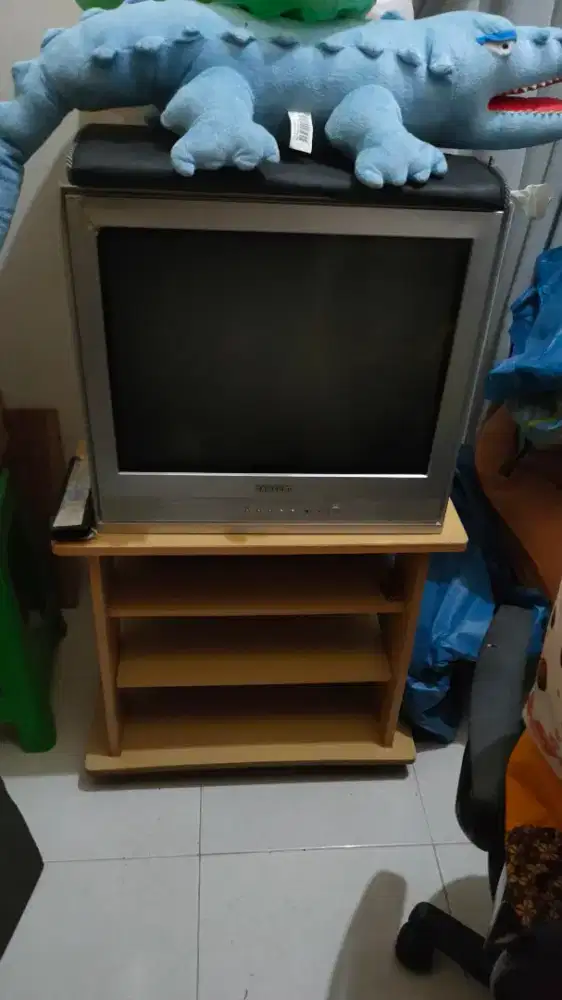 DiJual TV 21in Samsung Tabung dan Rak 1jt saja