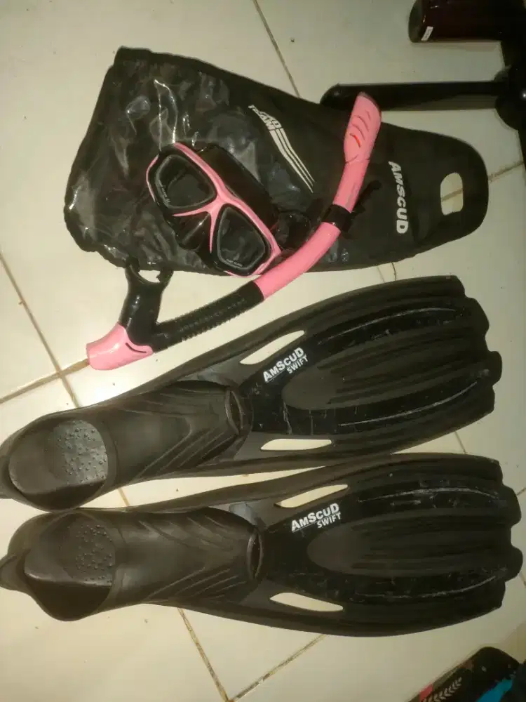 Amscud Snorkeling Set Lengkap – Bisa untuk Diving Pemula