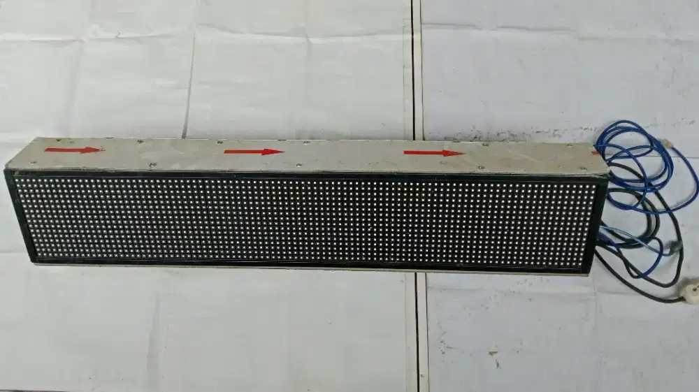 LED RunningText FullColor 2Sisi 1meter Outdoor