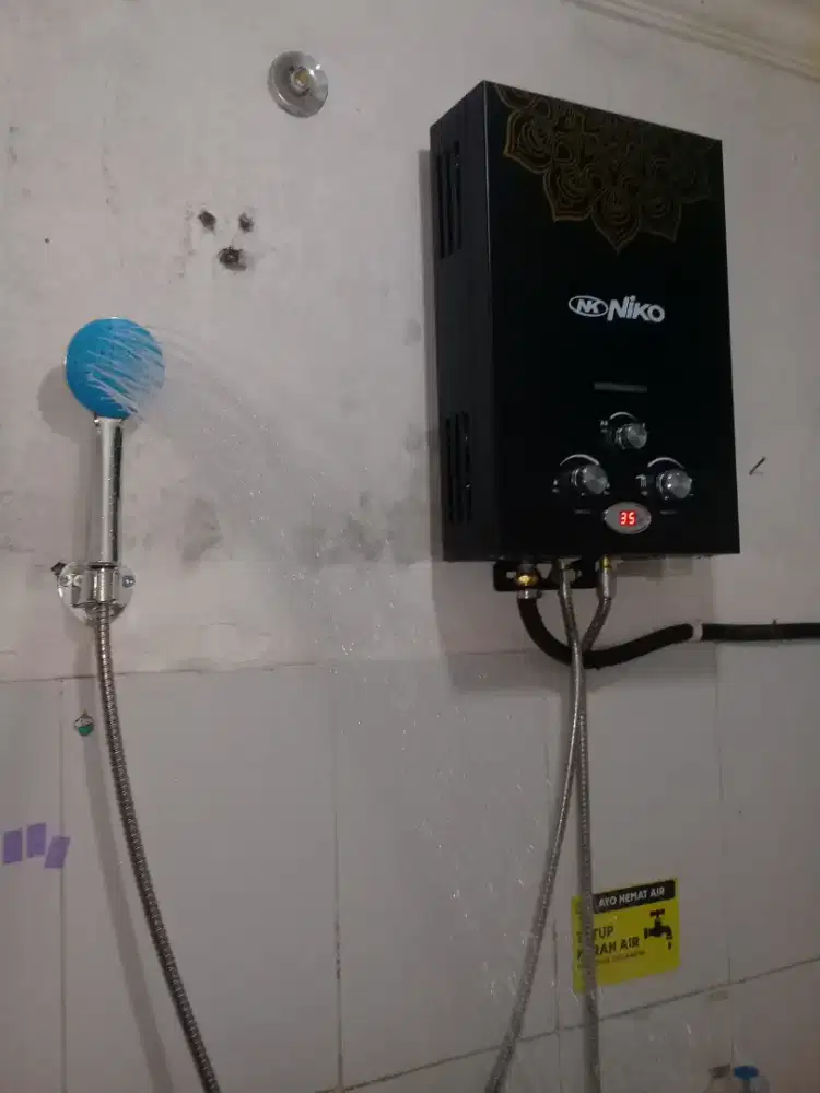 Water Heater Gas Merk Niko (Siap Pakai)
