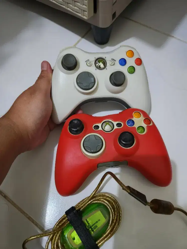 Dijual game pad xbox 360 + receiver