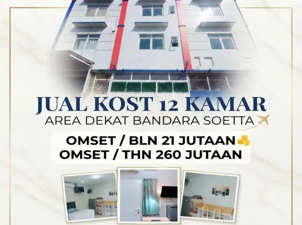 JUAL KOST KOSAN DEKAT BANDARA SOEKARNO HATTA DADAP KOSAMBI TANGERANG