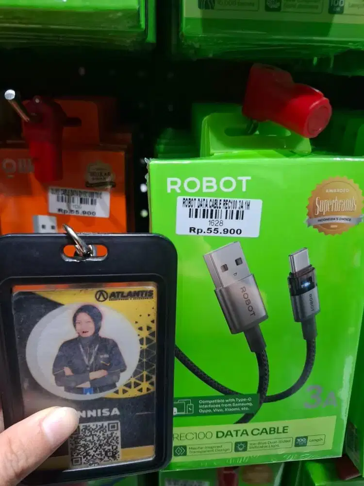 ROBOT DATA CABLE REC100 3A 1M | ATLANTIS DAHSYAT