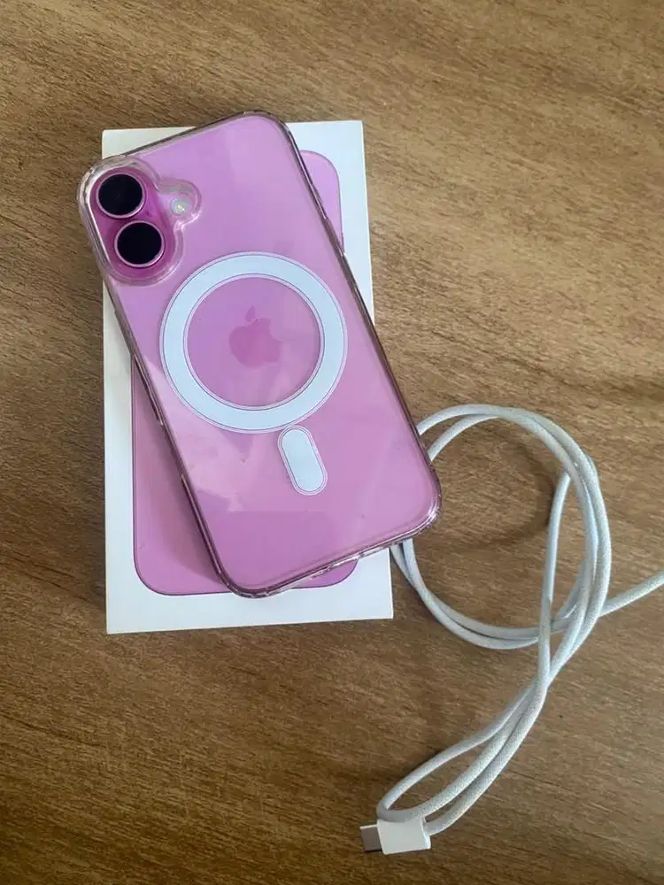 Iphone 16 pink 128gb ibox like new