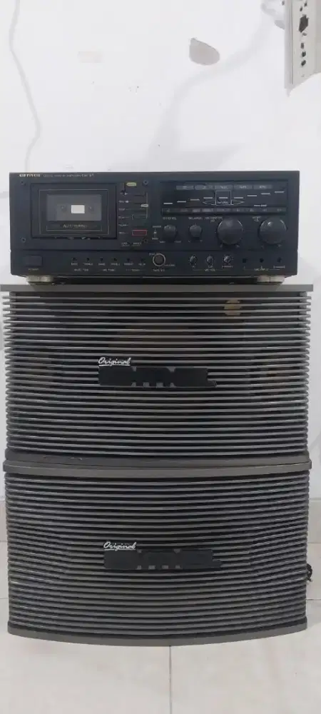 Paket karaoke BMB 10in amplifier BMB ORIGINAL speaker BMB original
