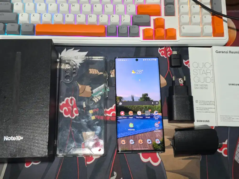 Samsung Galaxy Note 10 PLUS Ram12GB/256GB Mulus94% Fullset