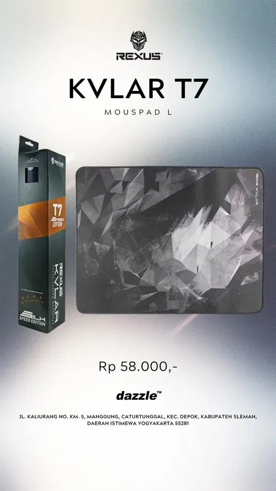 Rexus Mousepad L Kvlar T7