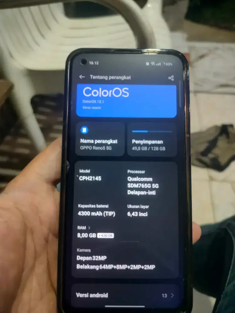 Oppo Reno 5g 8/128