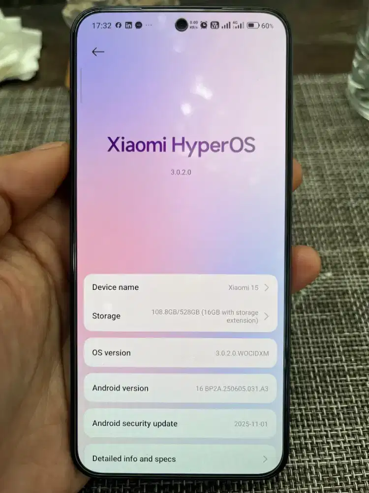Hp Xiaomi 15 12Gb/512Gb normal Mulus Fullset