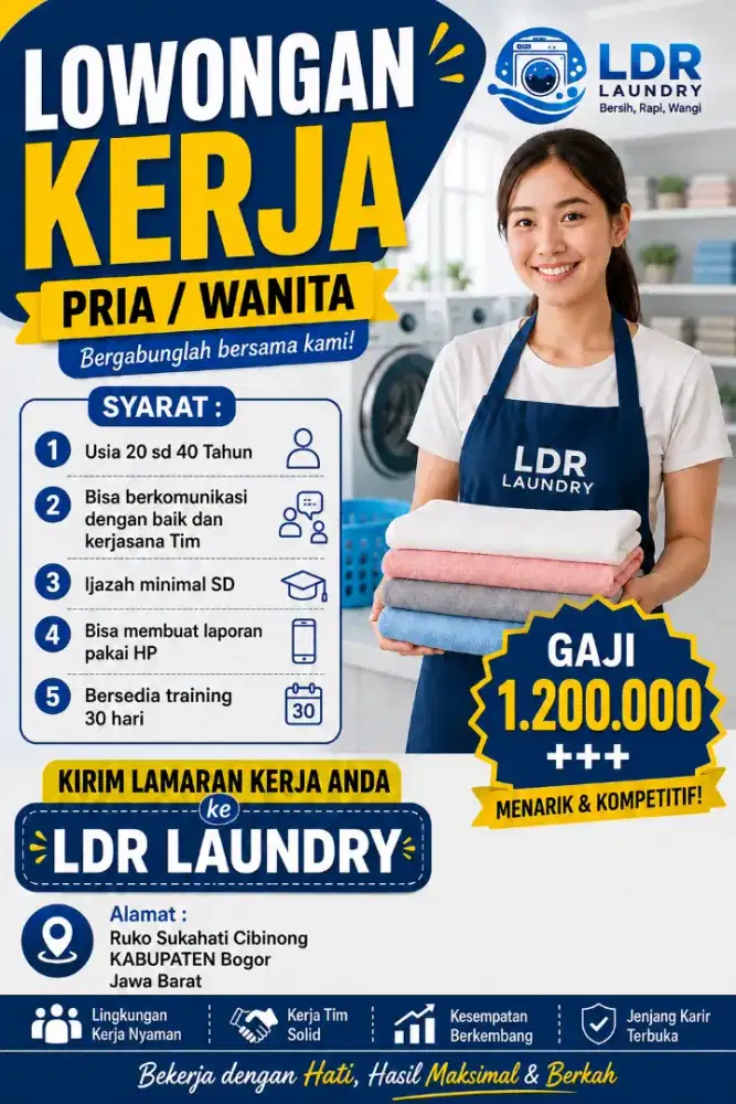 Lowongan Kerja Pria Dan wanita Bogor