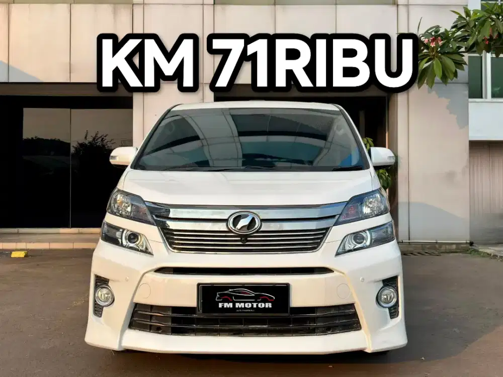Toyota Vellfire ZG Premium Sound 2014 AT 2.4, Km 71Ribu (Alphard)