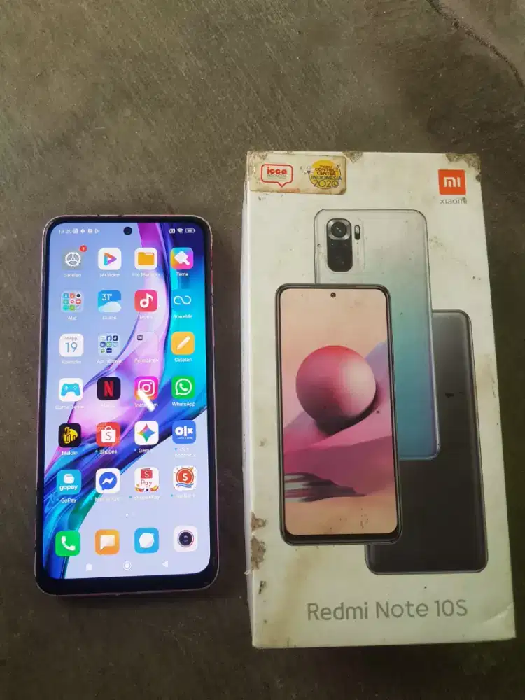 Xiaomi Note 10s ram 6/64 hp+kotak aja