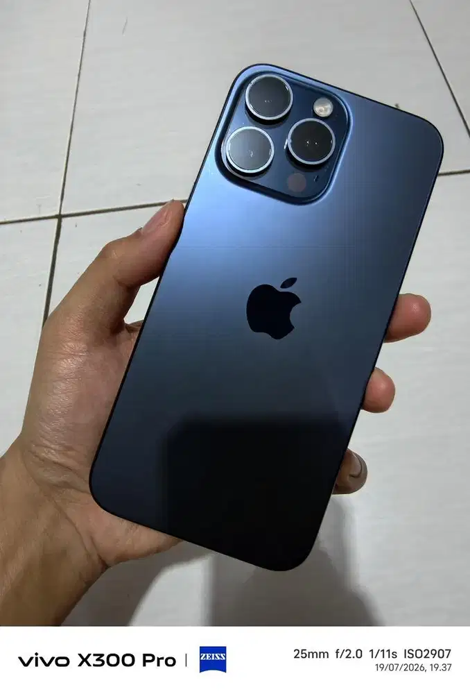 FOR SALE GARANSI INDO BLI BLI – iPhone 15 Pro Max 256GB Blue Titanium