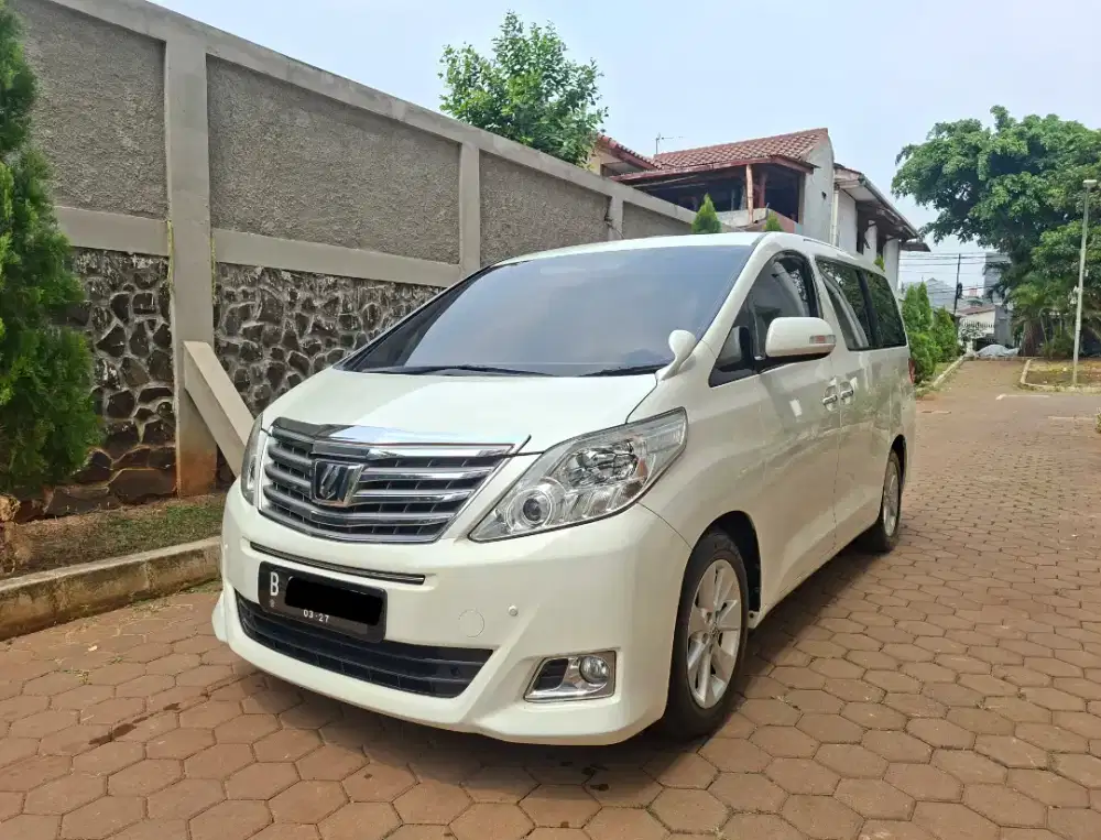 (Harga Cash) Alphard 2.4 G ATPM NIK 2013 Putih LOW KM