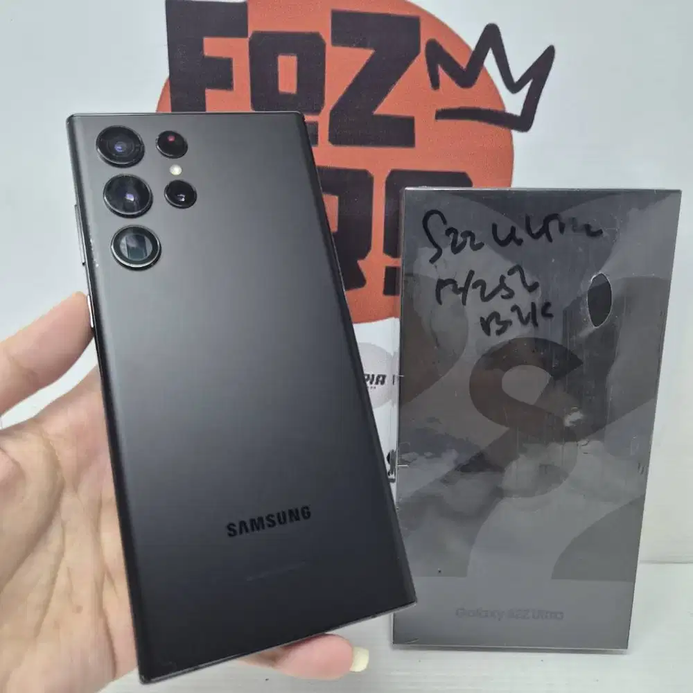 Samsung S22 Ultra Black 12/256GB FULLSET Mulus No Minus Ex Sein
