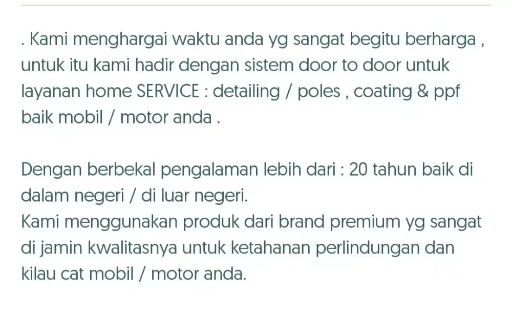PPF , COATING , DETAILING / POLES