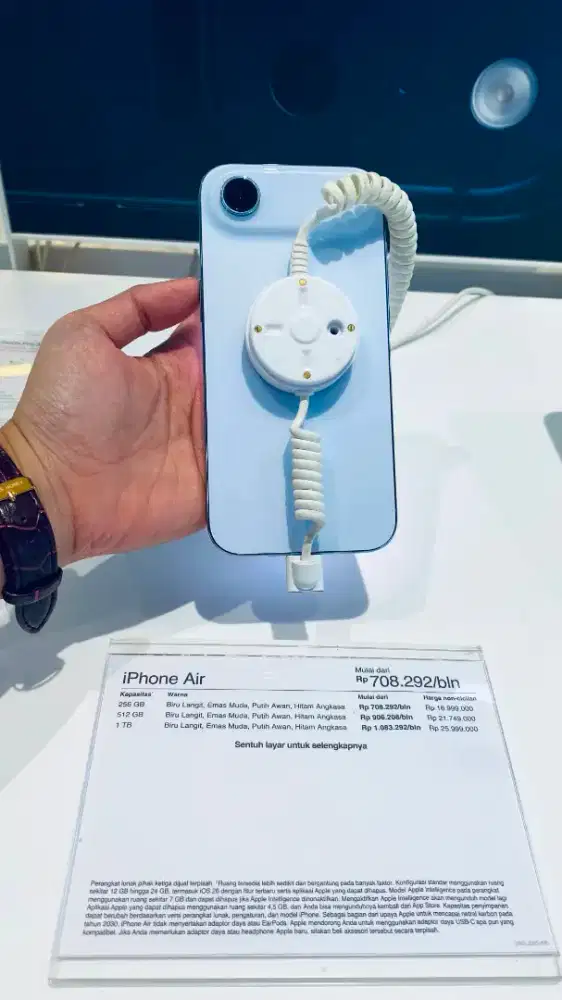 Iphone air 256 GB, 512 GB, 1 TB