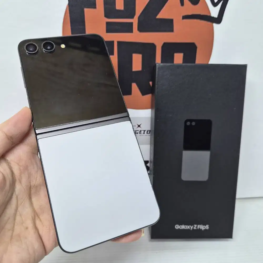Exclusive GRAY Samsung Z Flip 5 8/512GB Mulus FULLSET No Minus