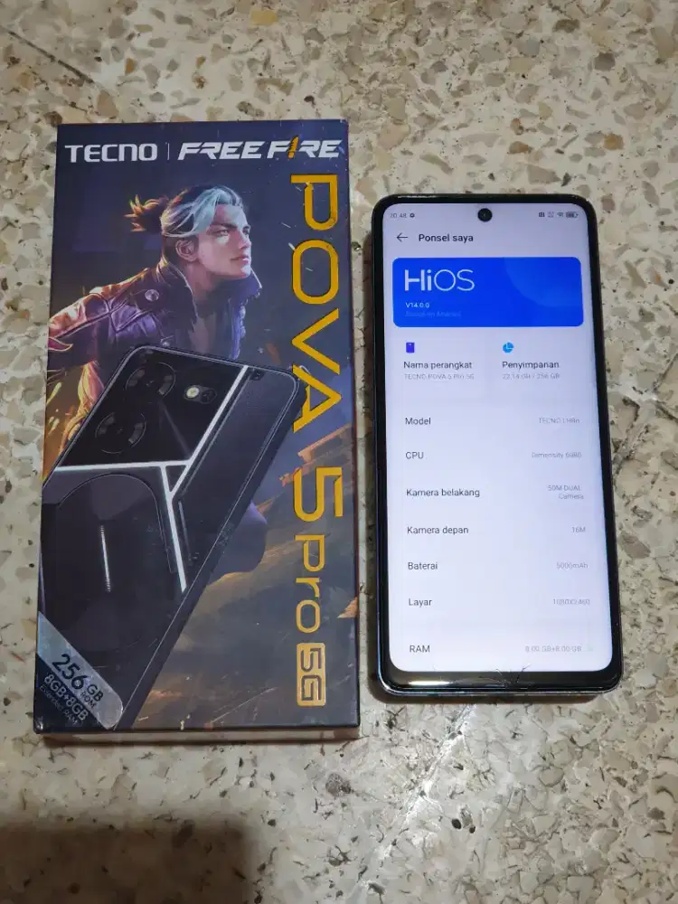 Tecno Pova 5 Pro 8+8/256GB Free Fire