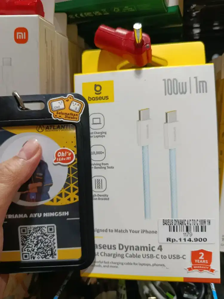 BASEUS DYNAMIC 4 C TO C 100W 1M | ATLANTIS DAHSYAT