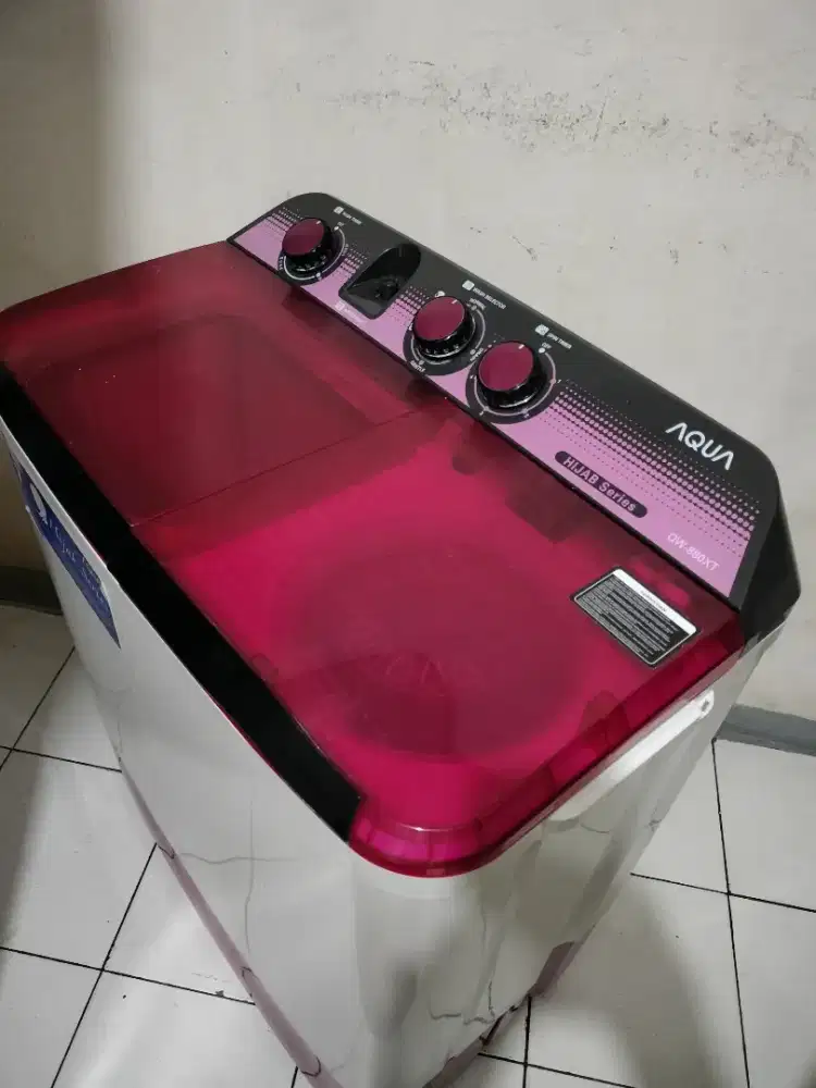 Mesin cuci aqua hijab