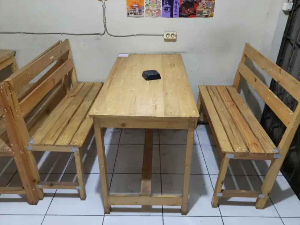 Meja & bangku warkop