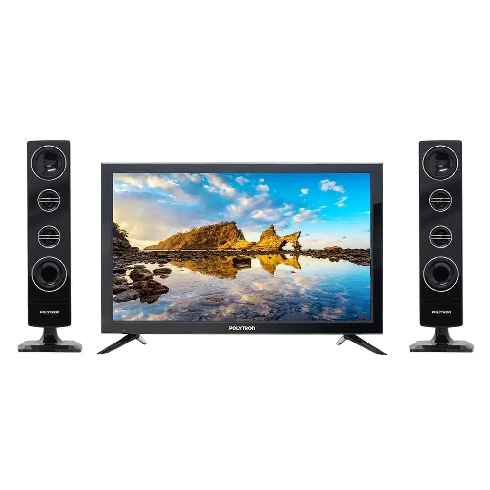 Jual tv Polytron LED 24 speaker eksternal mulus  (bukan smart tv)