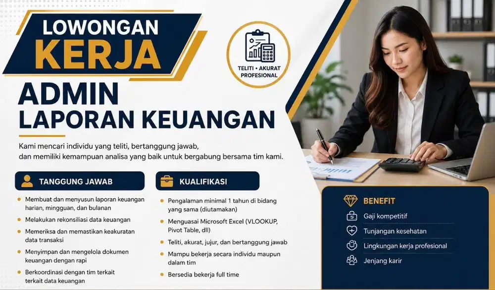 Lowongan kerja admin keuangan