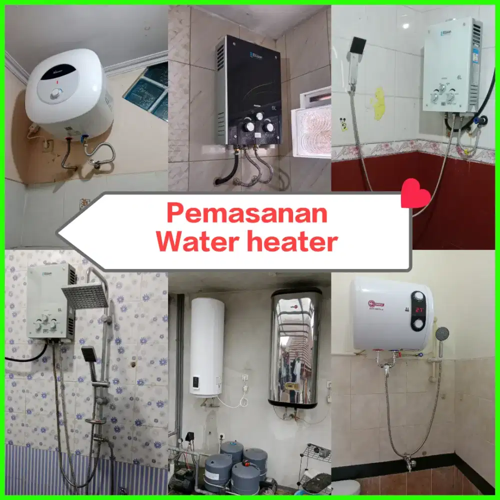 Jual pasang pemanas air gas listrik