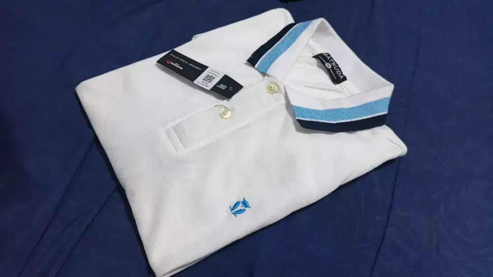 Kaos polo white