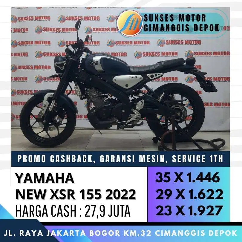 YAMAHA NEW XSR 155 TH 2022 CASH KREDIT DISC UP TO 300 RIBU