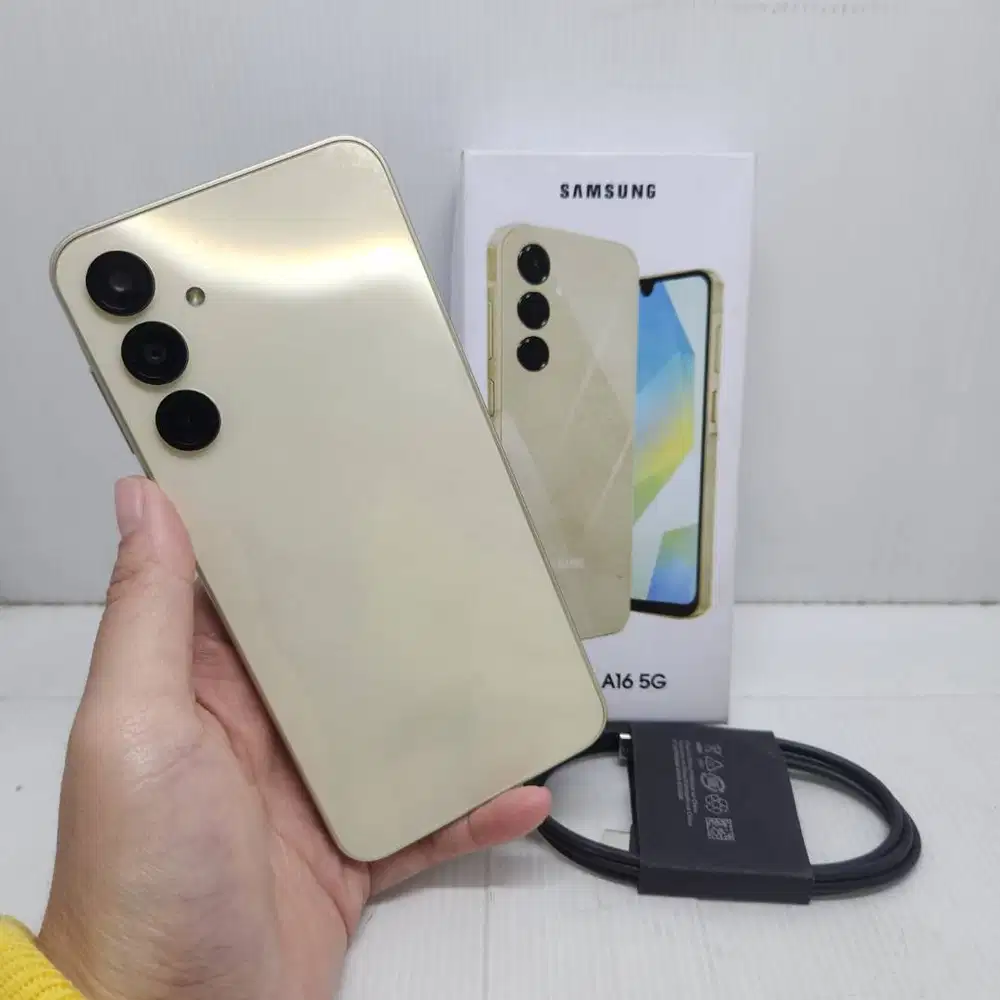 SAMSUNG GALAXY A16 5G 8/256 GOLD RESMI EX SEIN N0 MINUS MULUS