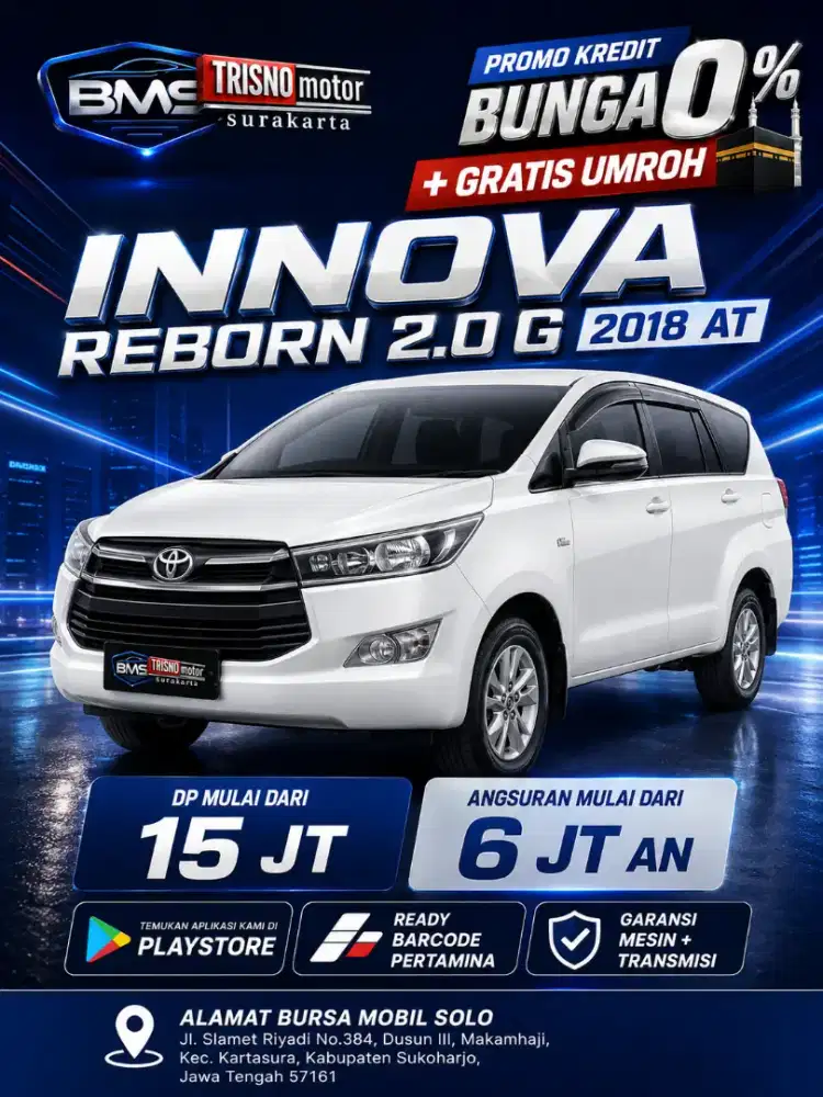 ( Dp 15 Jt) INNOVA REBORN 2.0 G 2018 AT