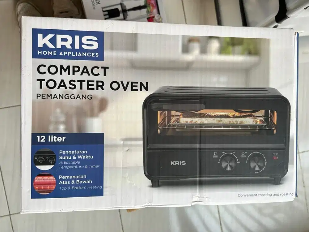 OVEN KRIS COMPACT TOASTER 12L BARU SEGEL