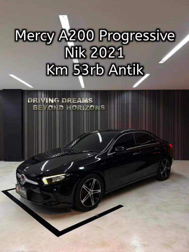 Mercedes Benz A200 Sedan 2022 Hitam Mercy Km53rb F1425FAH Nik 2021